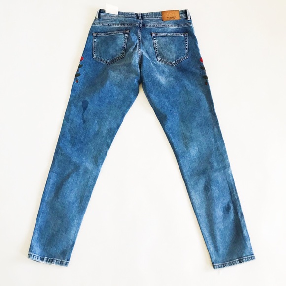 Zara embroidered ankle denim - Picture 4 of 4